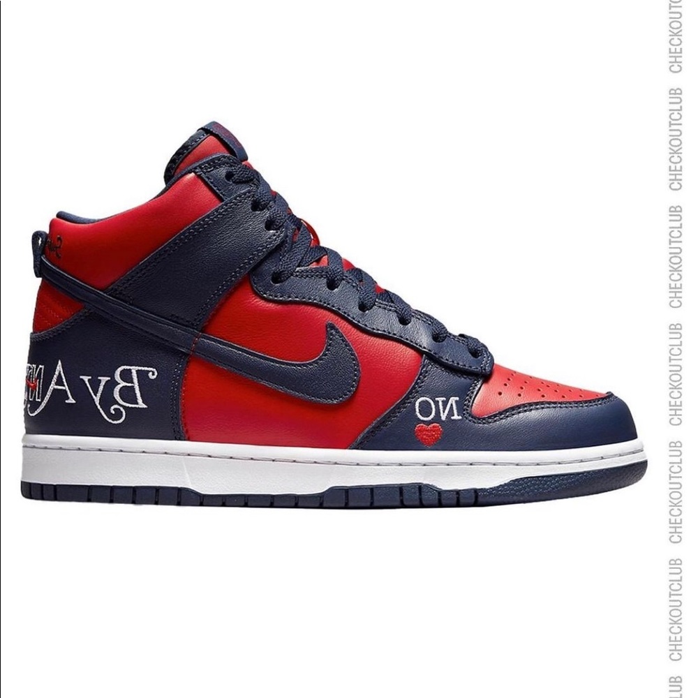 Supreme dunk high by any means